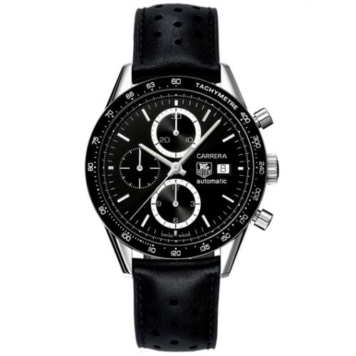 TAG Heuer Carrera Calibre 16 41 Stainless Steel / Black / Calf